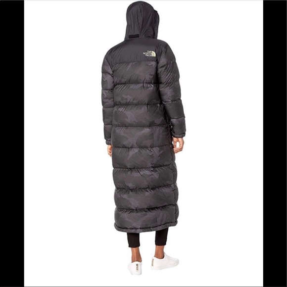 The North Face Nuptse Camo Long Jacket small - Picture 3 of 11